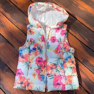 ZARA Girls Hooded Vest Size 13-14